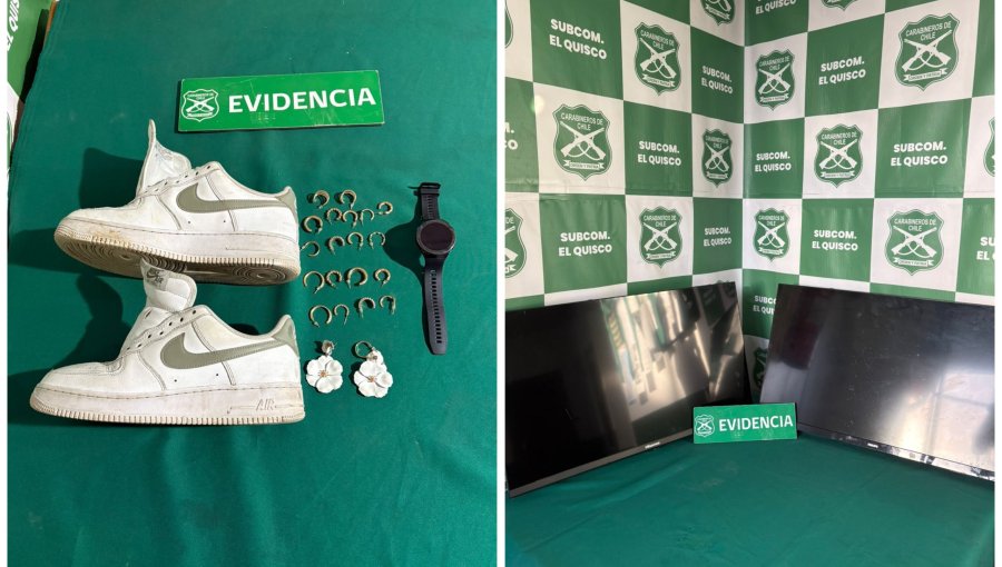 Carabineros detiene a sujeto con especies robadas tras patrullaje preventivo en El Quisco