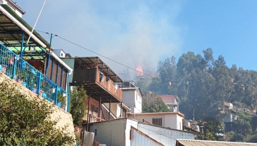 Controlan incendio forestal en Valparaíso tras Alerta Roja y evacuación con mensajería SAE