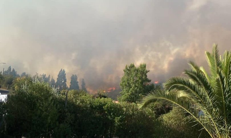 65 hectáreas ha consumido el incendio forestal que se desarrolla cercano a sectores poblados en San Antonio