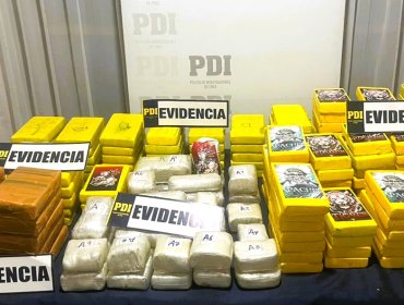 Incautan 150 kilos de clorhidrato de cocaína y 27 kilos de cocaína base en Quilpué: un boliviano fue detenido