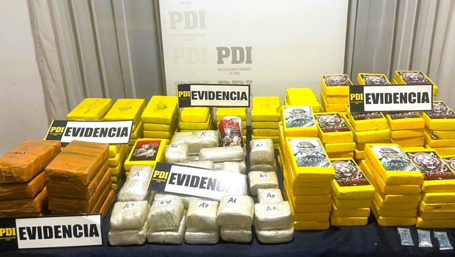 Incautan 150 kilos de clorhidrato de cocaína y 27 kilos de cocaína base en Quilpué: un boliviano fue detenido