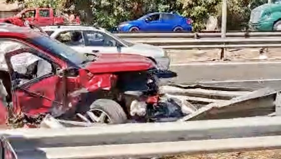 Tres lesionados deja grave accidente de tránsito en la ruta 5 Norte de Nogales