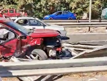 Tres lesionados deja grave accidente de tránsito en la ruta 5 Norte de Nogales