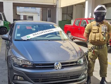 Fiscalización en la avenida Colón de Valparaíso termina con conductor detenido por circular en un automóvil robado
