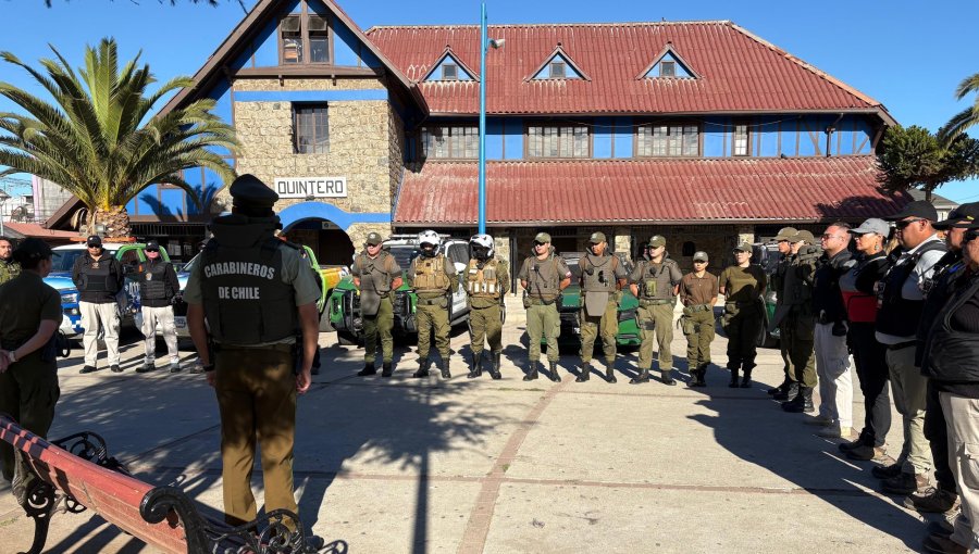 Ocho detenidos deja amplio operativo en puntos estratégicos y ferias libres de Quintero