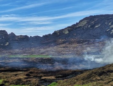 Cancelan la Alerta Amarilla tras controlar incendio forestal que consumió vasto sector de Rapa Nui