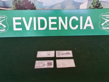 Conductor fue detenido en Hijuelas por portar permiso de circulación falso durante control en la ruta 5 Norte