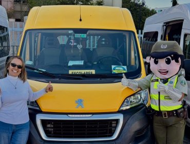 Intensifican controles a furgones de transporte escolar de Valparaíso y Viña del Mar