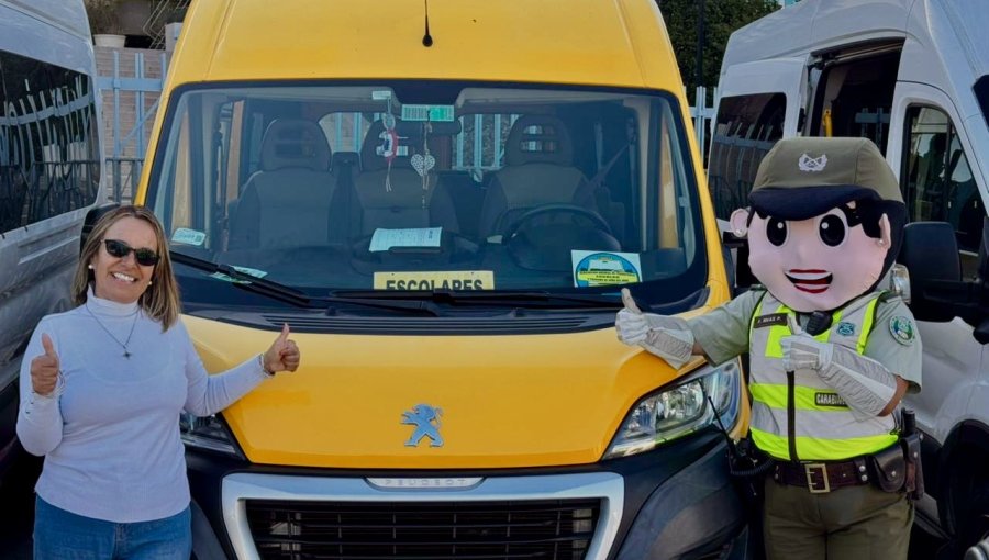 Intensifican controles a furgones de transporte escolar de Valparaíso y Viña del Mar