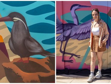 Mural en Playa Amarilla pone en valor la identidad medioambiental de Concón