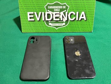 Detienen a dos sujetos por robo de celulares a estudiantes en el centro de Viña del Mar
