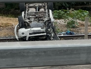 Fatal curva en La Calera cobra nueva víctima fatal: Camioneta cae sobre línea férrea a la altura del Mall de la comuna