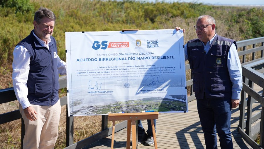Histórico acuerdo por el río Maipo une a Valparaíso y Santiago en defensa del agua
