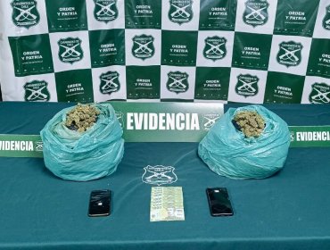 Dos detenidas tras incautación de droga en fiscalización en la Ruta 5 Norte en Nogales