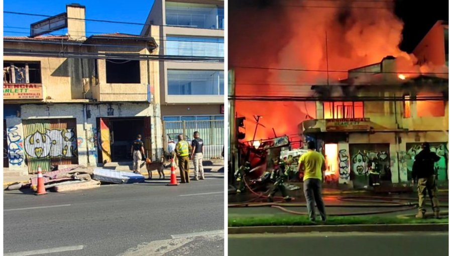 Casa "okupa" desalojada durante el día fue destruida por incendio en la noche en Quillota