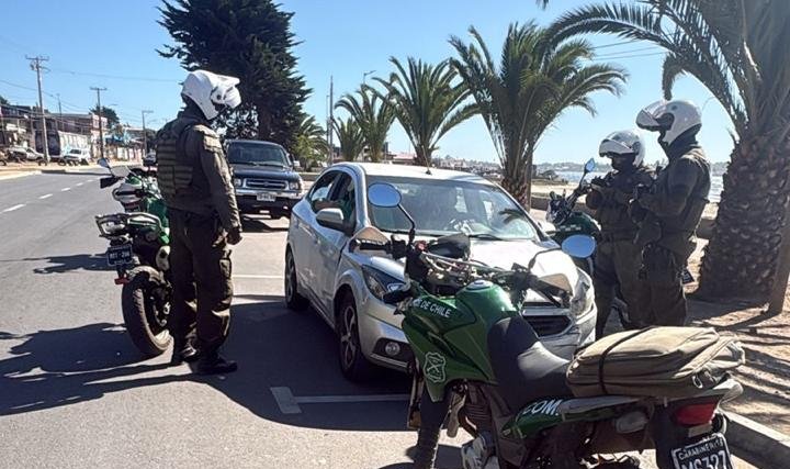 «Ronda Impacto» en Quintero termina con 15 personas detenidas: ocho estaban prófugos