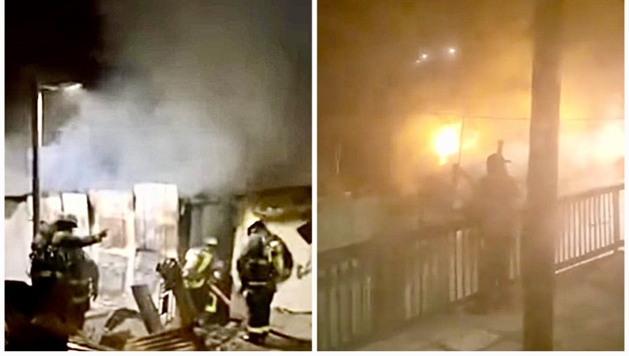 Bombero fue agredido en incendio que destruyó una casa en cerro Toro de Valparaíso