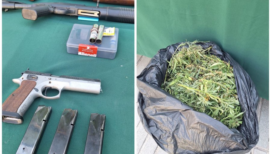 Tres detenidos en San Felipe tras incautación de 11 armas, municiones y marihuana