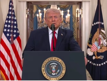 Donald Trump en mensaje televisado a los estadounidenses: "Vamos camino a completar todos los objetivos militares"