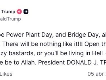 Trump exige a "locos cabrones" de Irán que abran "el puto estrecho" de Ormuz