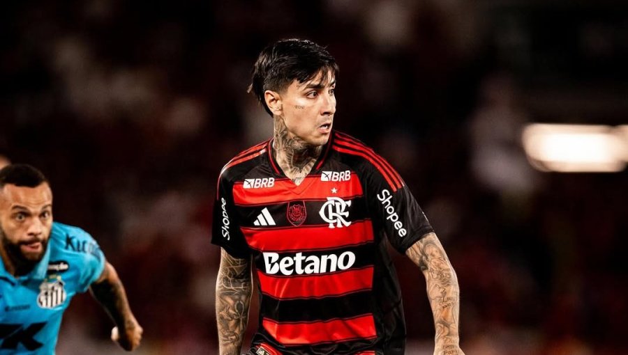 Erick Pulgar sufre lesión y queda fuera del estreno de Flamengo en Copa Libertadores