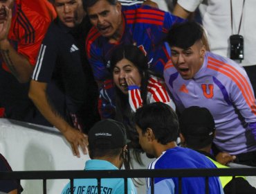 Hincha de la U denuncia que fue vetada del estadio Nacional por foto viral donde le grita a Meneghini