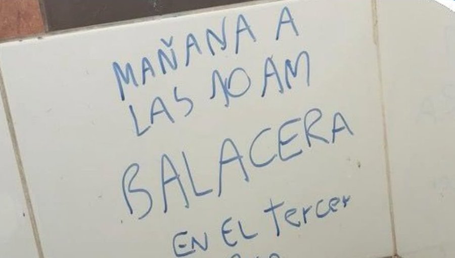 Dos colegios de Quillota activan protocolos tras amenazas de tiroteos detectadas en baños de los recintos