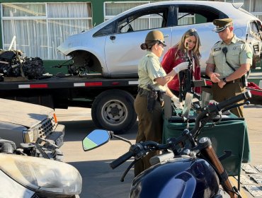 Cinco detenidos en Quilpué tras desbaratar taller ilegal que adulteraba motores y recibía automóviles robados