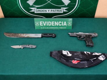 Tres adolescentes fueron detenidos tras ingresar armados a un liceo de Temuco y amenazar a la comunidad escolar