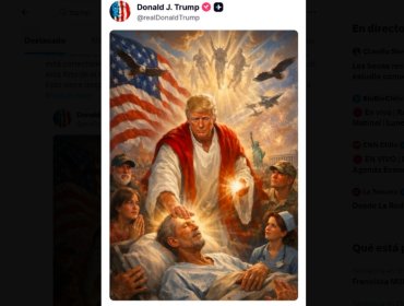 Trump difunde imagen como Jesús y lanza duro ataque contra el papa León XIV