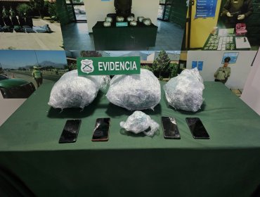 Persecución por la ruta 5 Norte deja tres detenidos por tráfico de drogas en Nogales