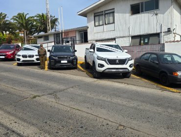 Recuperan seis autos robados en la región de Valparaíso: seis personas fueron detenidas