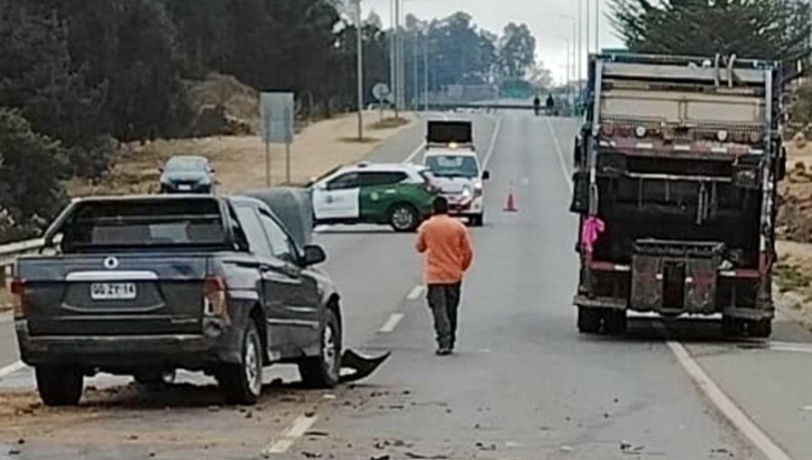 Amputan una pierna a recolector de basura tras violento choque en ruta de Algarrobo