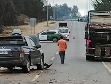 Amputan una pierna a recolector de basura tras violento choque en ruta de Algarrobo
