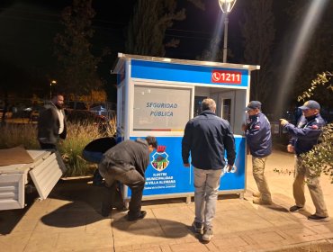 Nueva caseta de seguridad pública comienza a operar 24/7 en el centro de Villa Alemana
