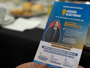 Subsidio eléctrico sigue vigente y beneficiará a 180 mil familias de la región de Valparaíso