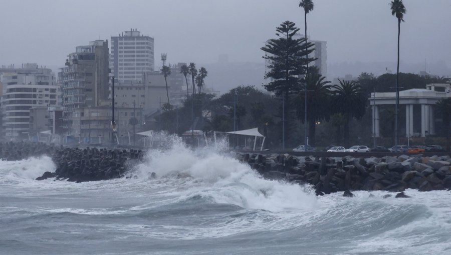 Emiten un nuevo aviso de marejadas del suroeste para la región de Valparaíso