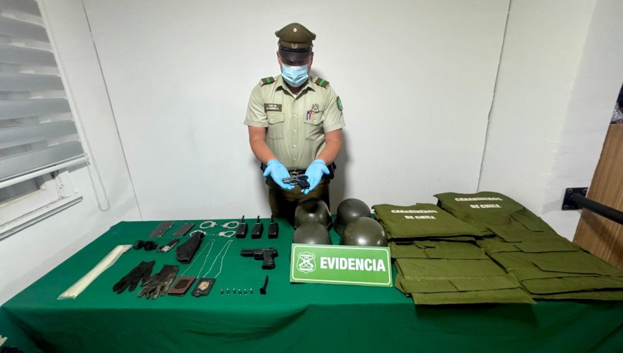 Dos detenidos tras robo con intimidación en San Esteban: banda simulaba ser Carabineros