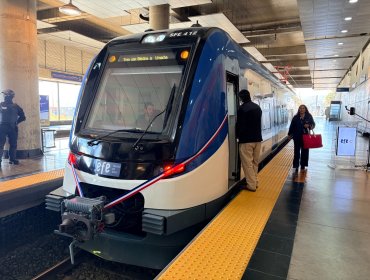 Nuevo tren SFE12 permitirá aumentar la frecuencia y reducir los tiempos de espera en el Metro de Valparaíso