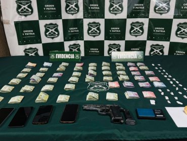 Ocho detenidos por tráfico de drogas en dos operativos policiales en Valparaíso