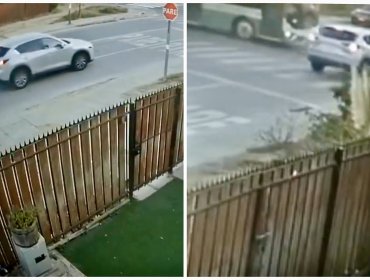 Colisión entre bus eléctrico y vehículo menor deja cuatro personas lesionadas en Placilla