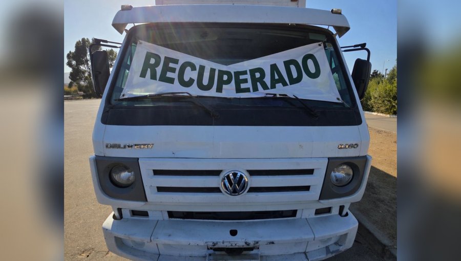 Recuperan camión robado con animales en su interior tras control en ruta de Zapallar