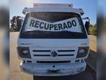 Recuperan camión robado con animales en su interior tras control en ruta de Zapallar