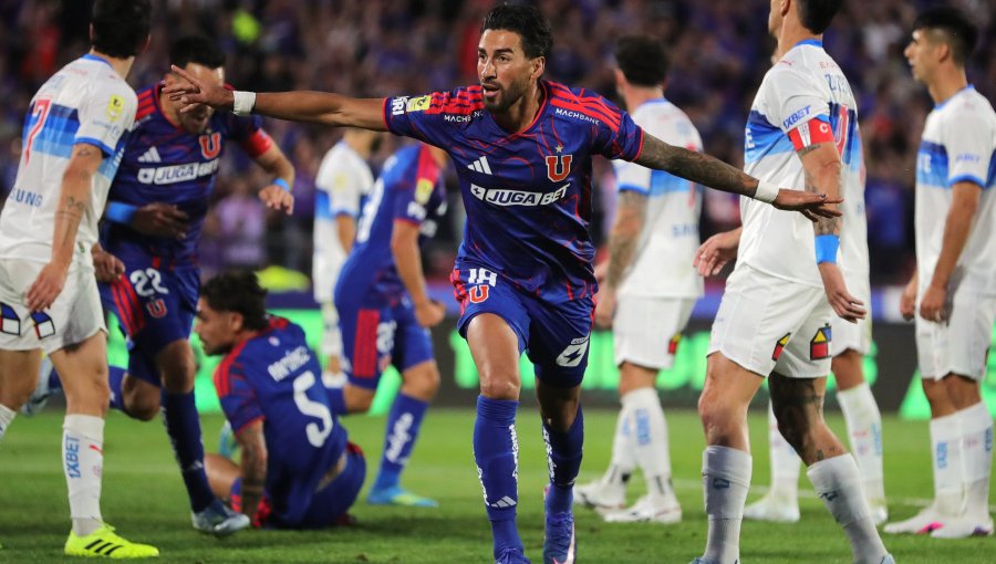 Universidad de Chile con solitario gol del "Gato" Lucero se queda con el clásico ante Católica