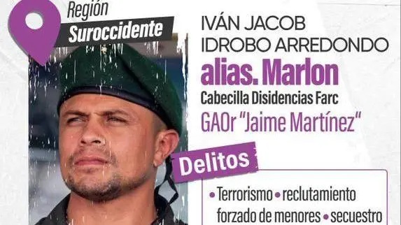 Quién es "Marlon": El guerrillero al que Petro atribuye el ataque que dejó 20 muertos en Colombia