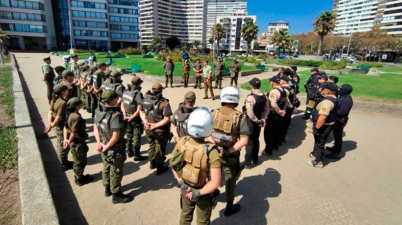 «Ronda Impacto» en Viña deja 29 detenidos y decomiso masivo de comercio ilegal