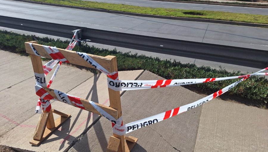 Peligroso resalto en vereda de Reñaca provoca grave accidente de ciclista: Concejala de Viña del Mar acusa retiro de señaléticas