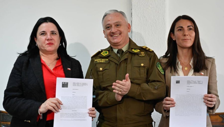 Ministerios de Seguridad y Educación firman convenio con Carabineros para reforzar seguridad en establecimientos educacionales