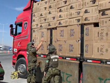 Histórico decomiso en Antofagasta: Incautan 2 millones de cajetillas de cigarrillos y detienen a cinco personas