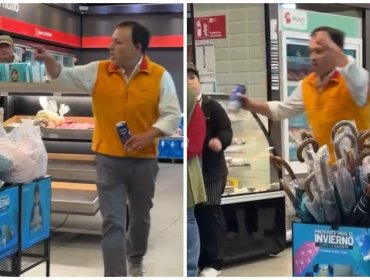 Viralizan violento incidente en servicentro de Concón: sujeto fue expulsado por clientes tras amenazar con golpear a trabajadora